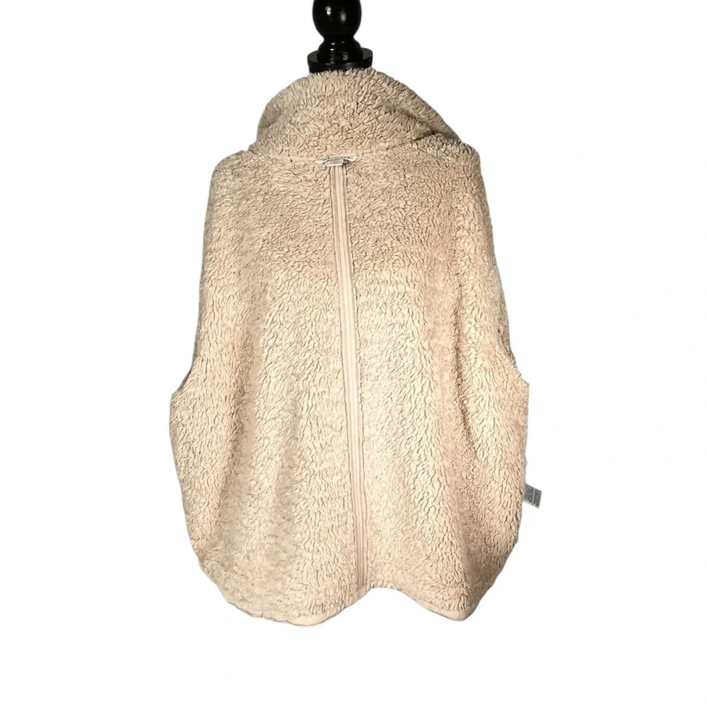 Women's Gray Sherpa Lined Jacket Full Zip Sweatshirt Swing Westbound Fleece
